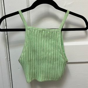 Mint green crop top